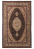 Load image into Gallery viewer, 6.5 x 10 Authentic Persian Tabriz Mahi Rug Wool and Silk Handmade Iran