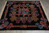 Load image into Gallery viewer, 7 x 7 Black Minnici Design Rug #PIX-16004