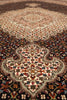 Load image into Gallery viewer, 6.5 x 10 Authentic Persian Tabriz Mahi Rug Wool and Silk Handmade Iran #F-4218