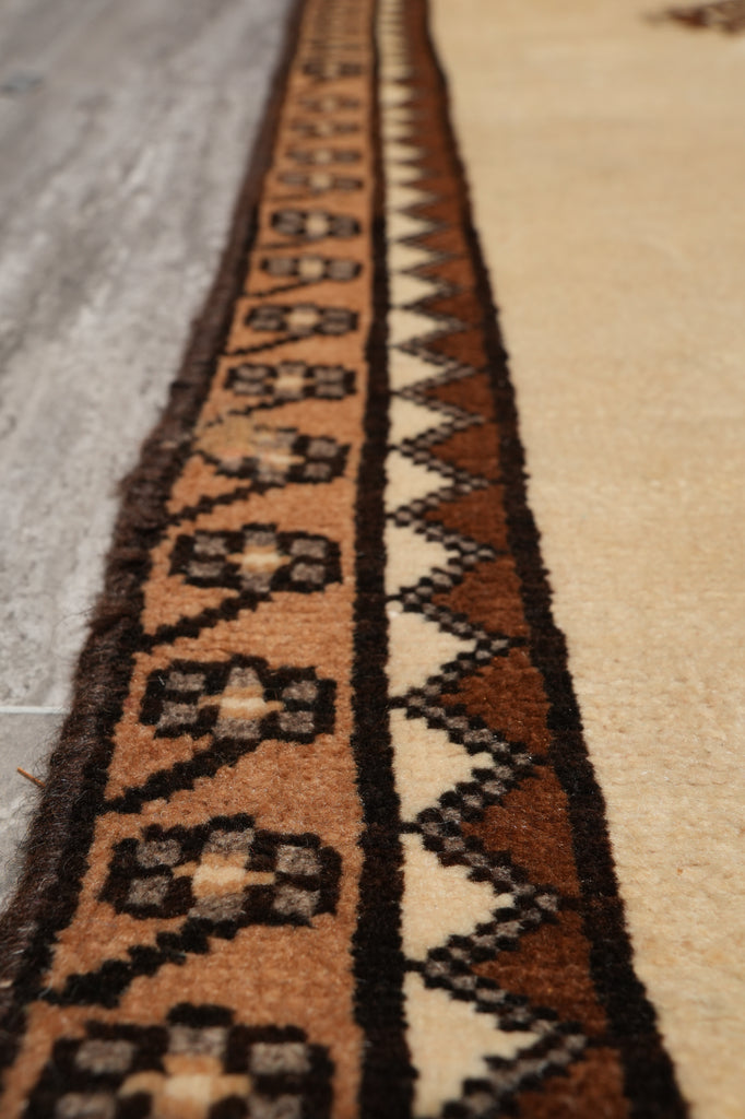 3.3 x 8 Persian Gabbeh Contemporary Tribal Rug #PIX-13347