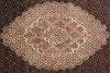 Load image into Gallery viewer, 6.5 x 10 Authentic Persian Tabriz Mahi Rug Wool and Silk Handmade Iran #F-4218