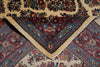 Load image into Gallery viewer, 7 x 7.4 Ivory Fine Persian Sarouk Rug 72381