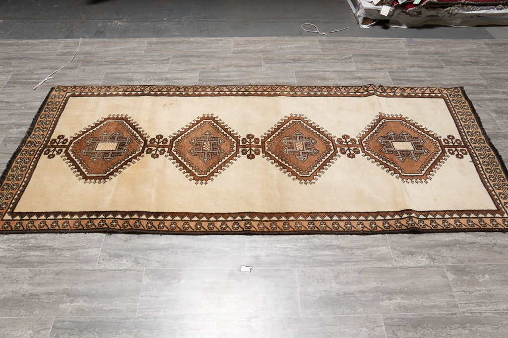 3.3 x 8 Persian Gabbeh Contemporary Tribal Rug