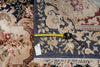Load image into Gallery viewer, 6 x 9 French Aubusson Hand-Knotted Silk Rug Black #F-5526