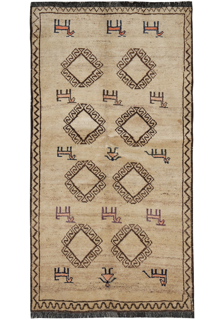 3.9 x 6.9 Persian Gabbeh Shiraz Rug