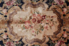 Load image into Gallery viewer, 6 x 9 French Aubusson Hand-Knotted Silk Rug Black #F-5526