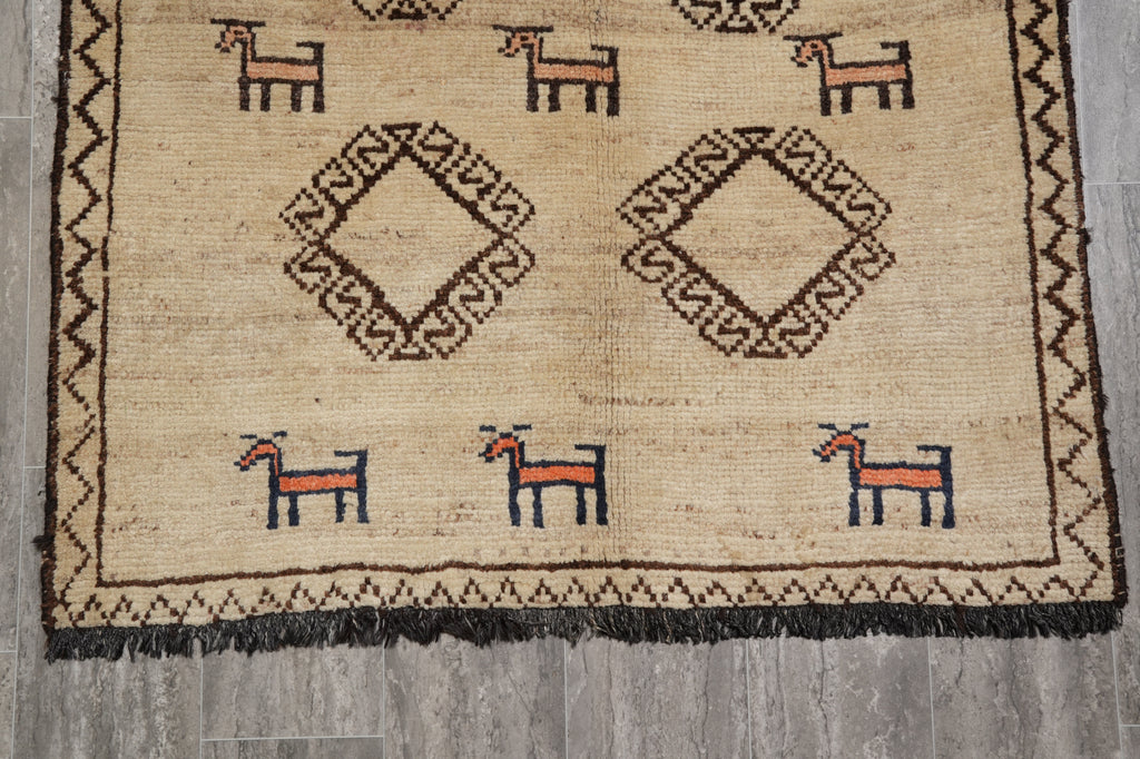 3.9 x 6.9 Persian Gabbeh Shiraz Rug #PIX-17734