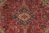 Load image into Gallery viewer, 7 x 9.4 Soft Tomato Red Persian Qom Sarouk Rug 72756
