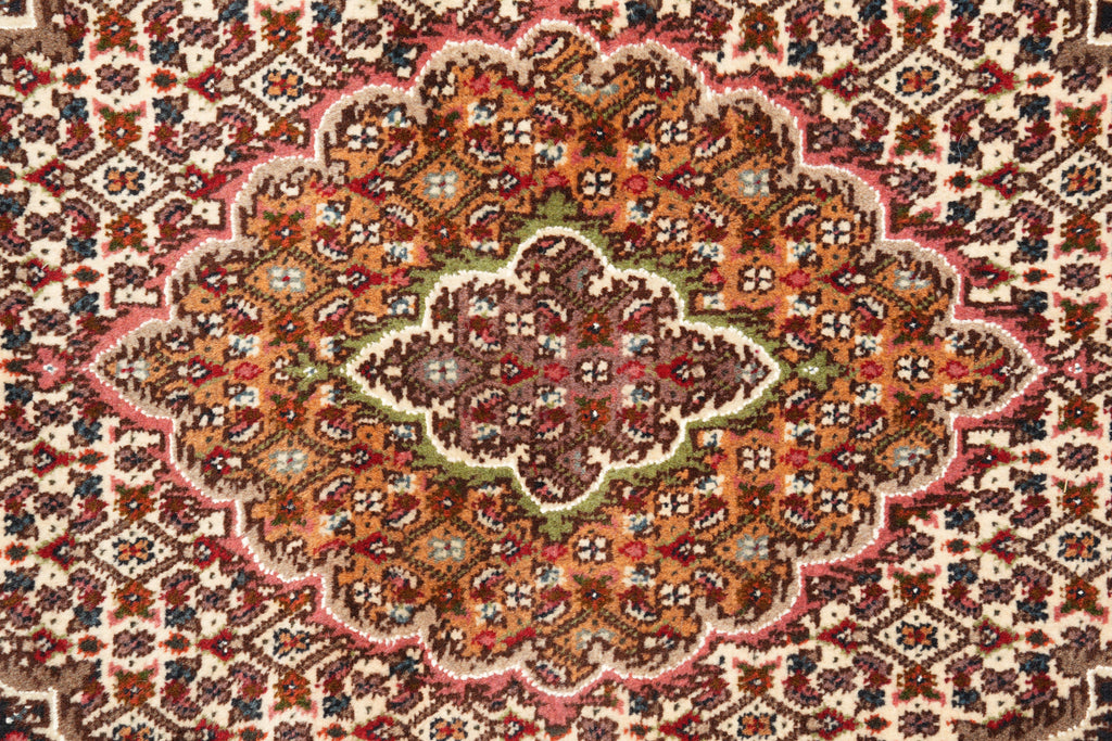 6.7 x 9.9 Genuine Persian Tabriz Mahi Rug Wool and Silk Handmade Iran #F-4219