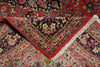 Load image into Gallery viewer, 7 x 9.4 Soft Tomato Red Persian Qom Sarouk Rug 72756