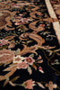 Load image into Gallery viewer, 6 x 9 French Aubusson Hand-Knotted Silk Rug Black #F-5526