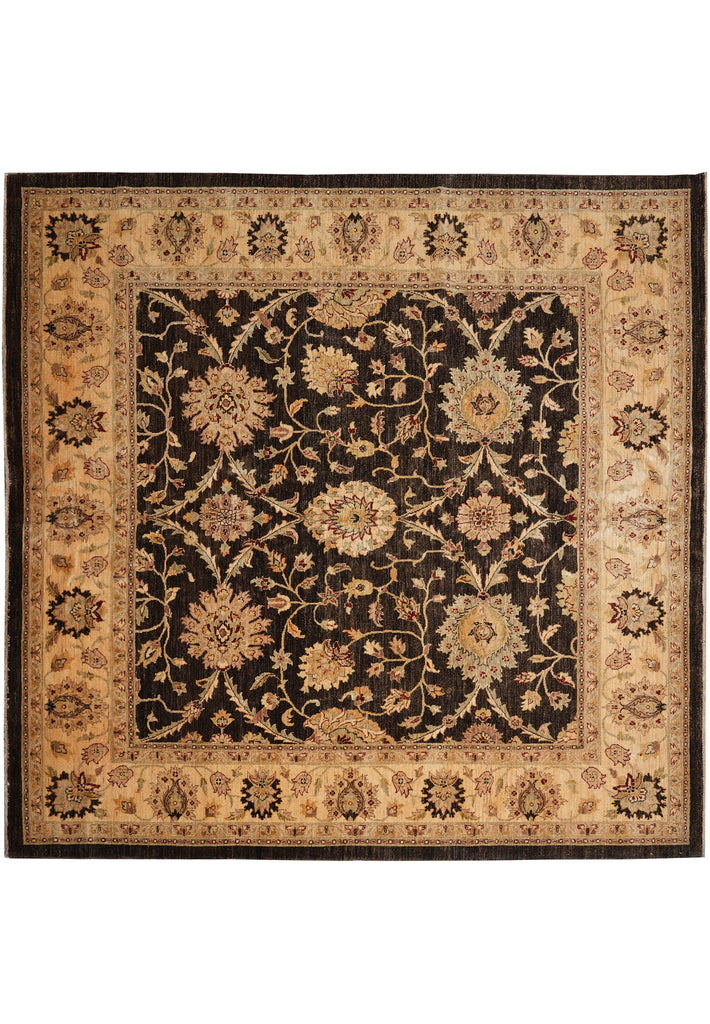 9.10 x 10.1 Feet Square Chobi Peshawar Rug Feet Square