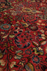 Load image into Gallery viewer, 7 x 9.4 Soft Tomato Red Persian Qom Sarouk Rug 72756