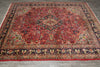 Load image into Gallery viewer, 7 x 9.4 Soft Tomato Red Persian Qom Sarouk Rug 72756