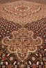Load image into Gallery viewer, 6.7 x 10 Black Authentic Persian Mahi Tabriz Handmade Wool and Silk Rug #F-4220
