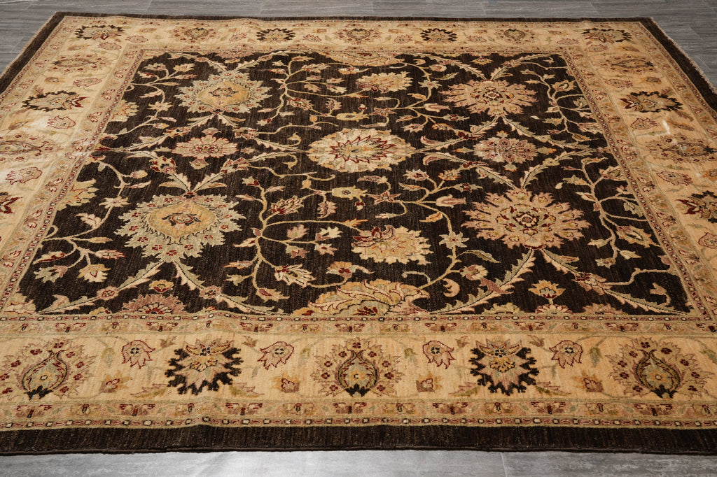 10 x 10 Feet Square Chobi Peshawar Rug Feet Square #PIX-6793