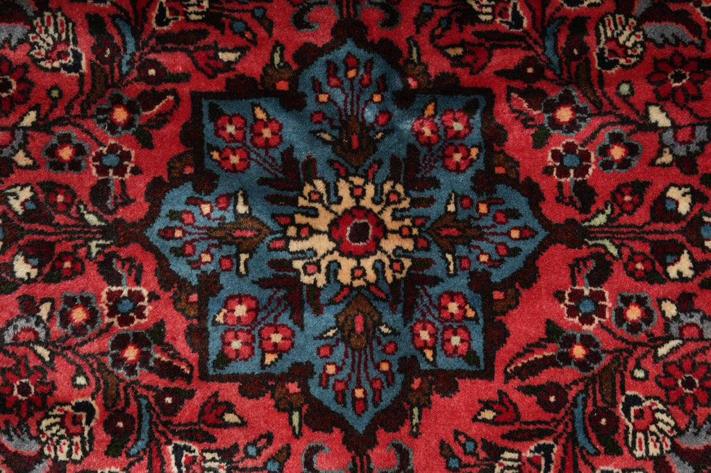 7 x 7 Dull Red Fine Persian Bakhtiari Rug #B-72424