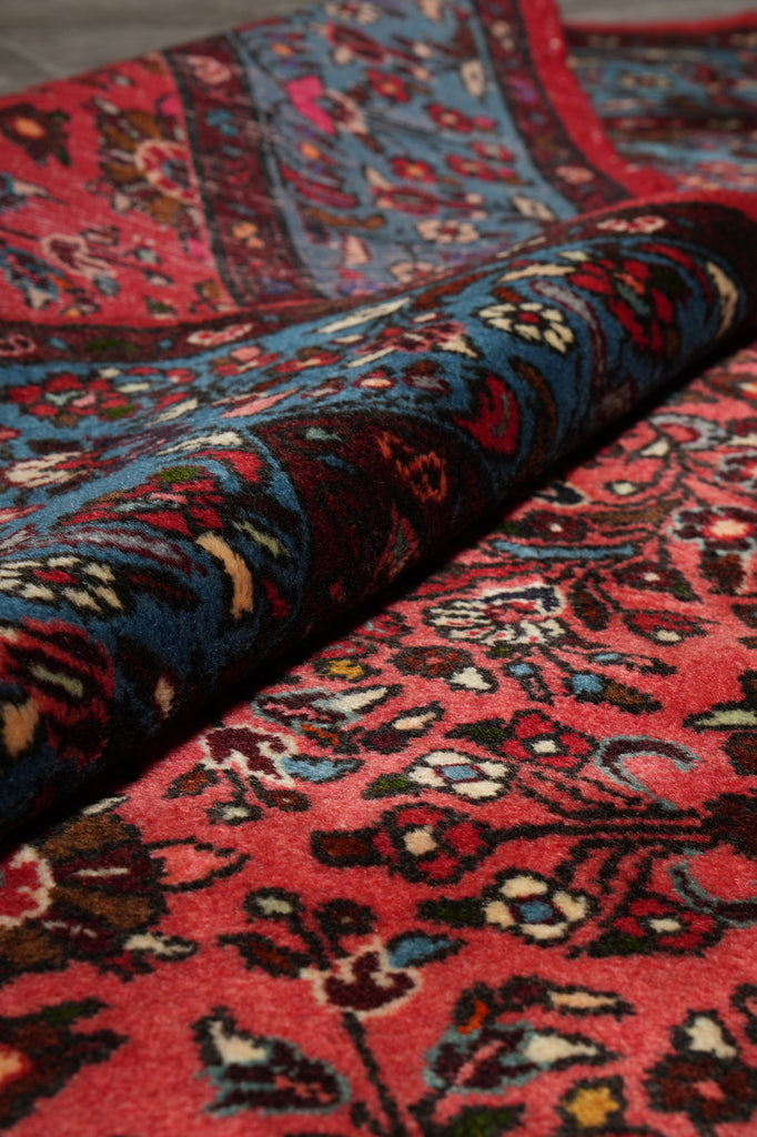 7 x 7 Dull Red Fine Persian Bakhtiari Rug #B-72424