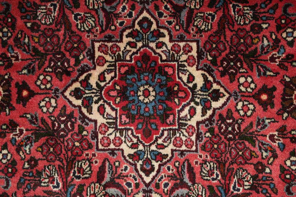 7 x 7 Dull Red Fine Persian Bakhtiari Rug #B-72424