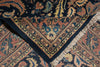 Load image into Gallery viewer, 6.7 x 6.9 Navy Blue Fine Persian Sarouk Rug 72346
