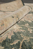 Load image into Gallery viewer, 12 x 14.5 Green Quality Agra Rug Finer Weave Natural Wool #B-78927