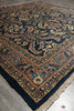 Load image into Gallery viewer, 6.7 x 6.9 Navy Blue Fine Persian Sarouk Rug 72346