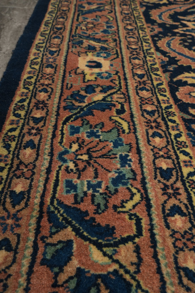 6.7 x 6.9 Navy Blue Fine Persian Sarouk Rug 72346