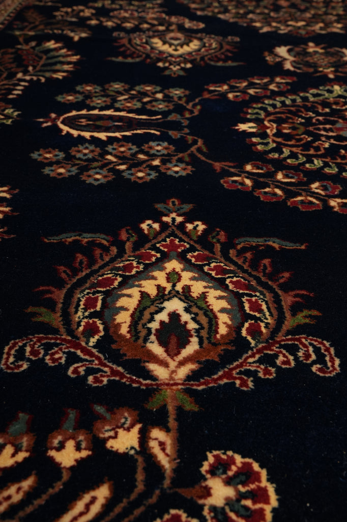 7 x 9 Traditional Sarouk Mohageran Quality Hand-Knotted Rug Lustrous Silky Wool #PIX-2871