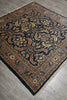 Load image into Gallery viewer, 6.7 x 6.9 Navy Blue Fine Persian Sarouk Rug 72346