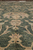 Load image into Gallery viewer, 12 x 14.5 Green Quality Agra Rug Finer Weave Natural Wool #B-78927