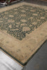 Load image into Gallery viewer, 12 x 14.5 Green Quality Agra Rug Finer Weave Natural Wool #B-78927