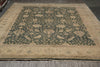 Load image into Gallery viewer, 12 x 14.5 Green Quality Agra Rug Finer Weave Natural Wool #B-78927