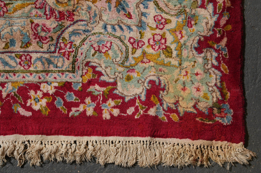15.8 x 22 Large Mansion Size Authentic Persian Kerman Rug Open Field Iran #PIX-21435