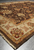 Load image into Gallery viewer, 6 x 9 Brown Natural Wool Chobi Peshawar Ziglar Rug #B-74071