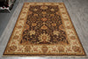 Load image into Gallery viewer, 6 x 9 Brown Natural Wool Chobi Peshawar Ziglar Rug #B-74071