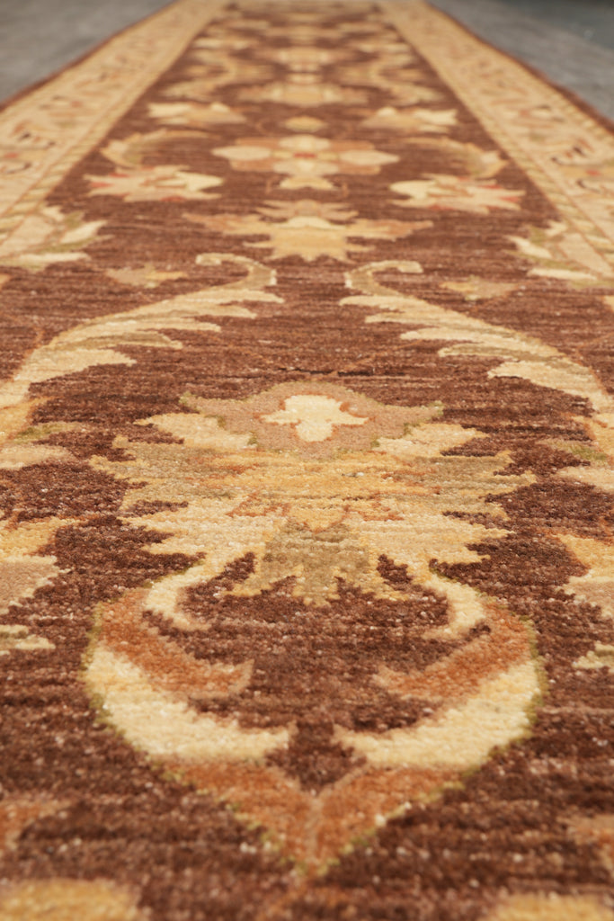 2.7 x 12 Feet Runner Ghazni Wool Zigler Rug #F-4223