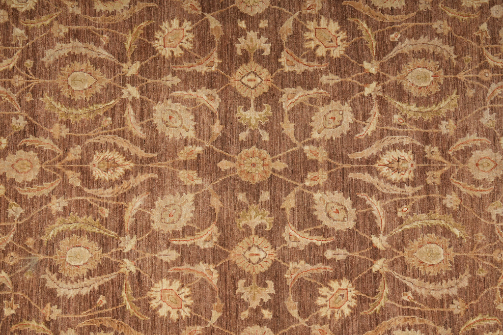 6 x 9 Organic Wool Chobi Peshawar Rug Warm Brown #PIX-20240