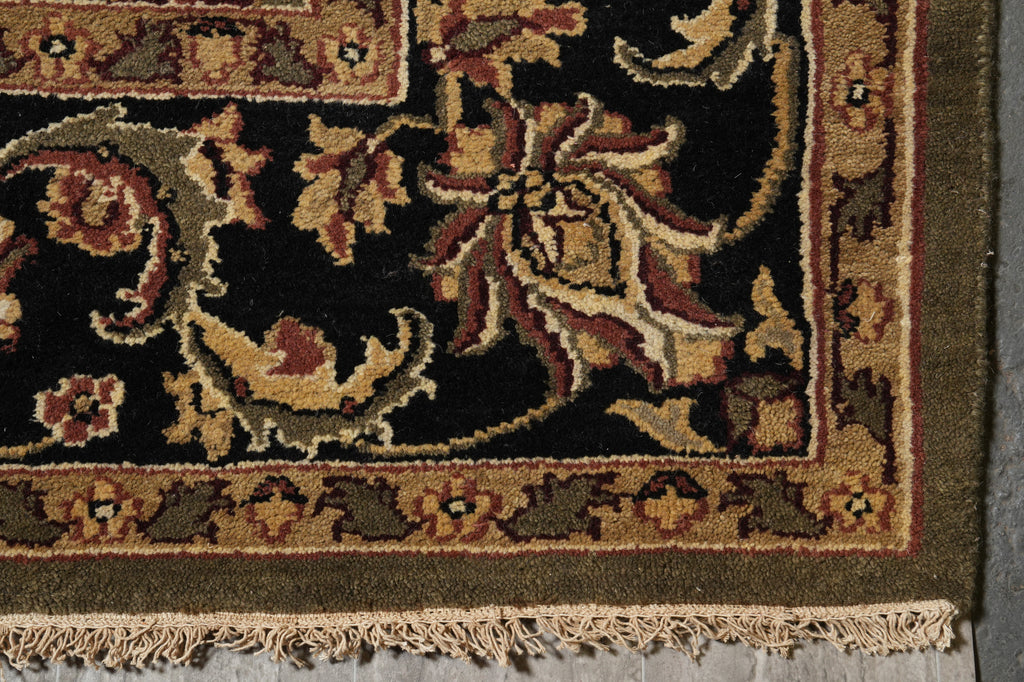 12 x 17.9 Green Handmade Rug Inventory Clearance SALE #B-72055