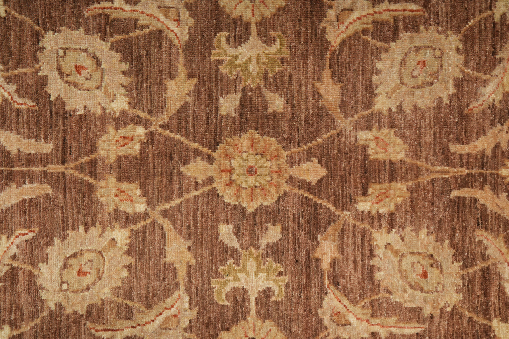 6 x 9 Organic Wool Chobi Peshawar Rug Warm Brown #PIX-20240