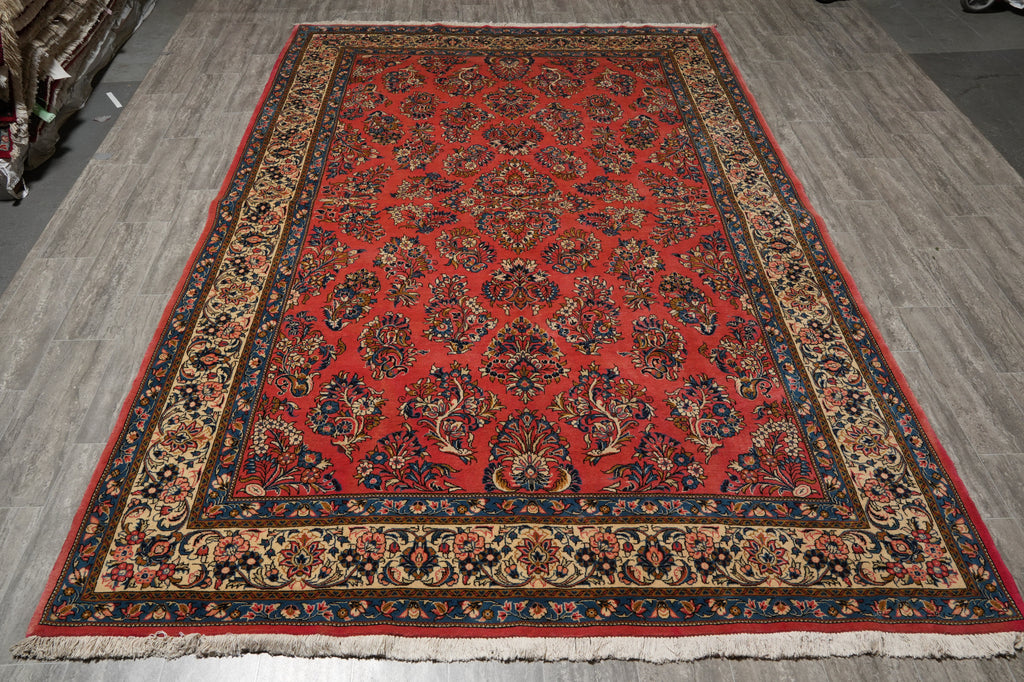7.3 x 11 Fine Persian Sarouk Rug 72759