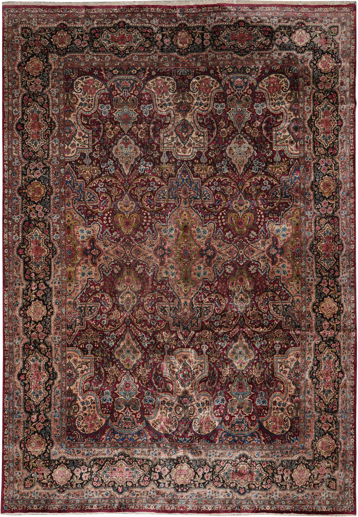 11.5 x 16 Antique Persian Sarouk Kerman Rug