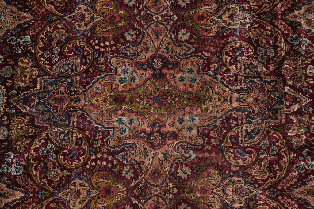 11.5 x 16 Antique Persian Sarouk Kerman Rug #PIX-15092