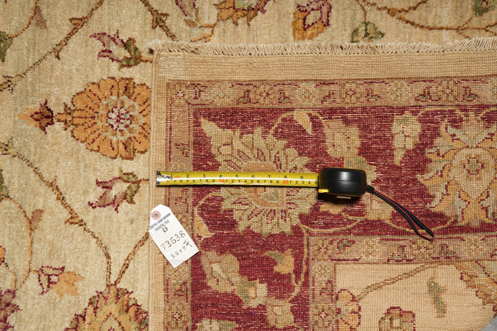 5.8 x 9 Beautiful Quality Hand-Knotted Chobi Peshawar Zigler Rug #B-73638