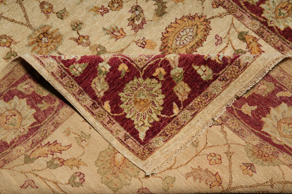 5.8 x 9 Beautiful Quality Hand-Knotted Chobi Peshawar Zigler Rug #B-73638