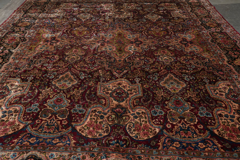 11.5 x 16 Antique Persian Sarouk Kerman Rug #PIX-15092