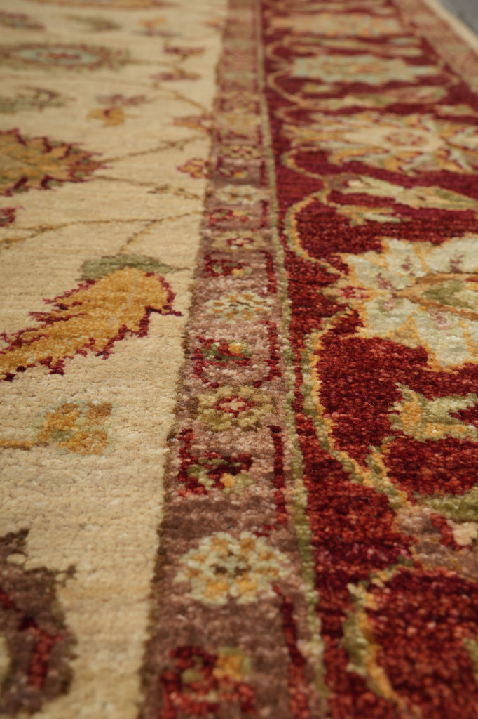 5.8 x 9 Beautiful Quality Hand-Knotted Chobi Peshawar Zigler Rug #B-73638