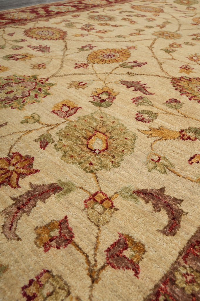 5.8 x 9 Beautiful Quality Hand-Knotted Chobi Peshawar Zigler Rug #B-73638