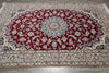 Load image into Gallery viewer, 6.5 x 10 Wool and Silk Fine Weave Authentic Persian Nain Rug Iran #F-6953