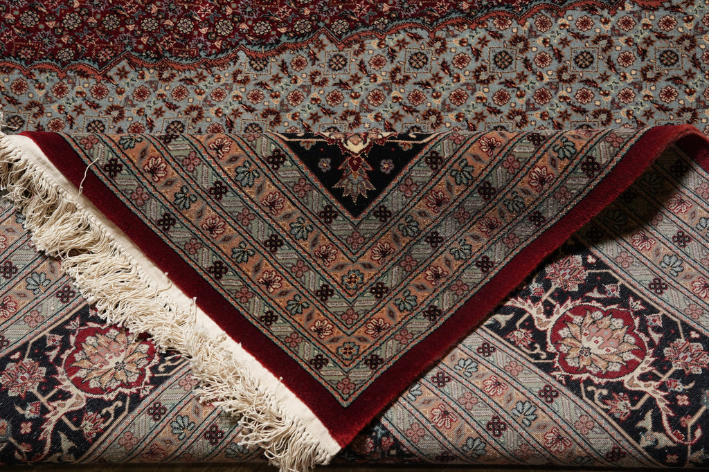 12 x 18.6 Fine Quality Wool and Silk Mahi Tabriz Rug #PIX-5763