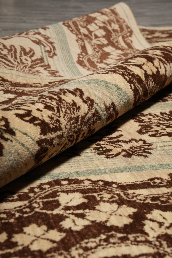 6 x 9 Hand-Knotted Transitional Wool Rug Modern Carpet #PIX-15203